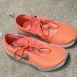 Orange and Gray Athletic Shoes